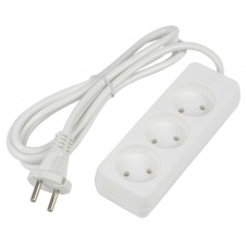 Удлинитель Uniel Ultra 3гн х 1,5м б/з S-CU3-1,5 White UL-00009979