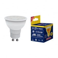 Лампа светодиодная GU10 7W 3000K матовая LED-JCDR-7W/WW/GU10/NR UL-00003838